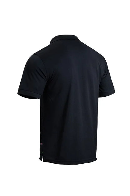 Men's Short Sleeve Polo Shirt Moisture Wicking Uniform 55% Cotton 45% Poly New