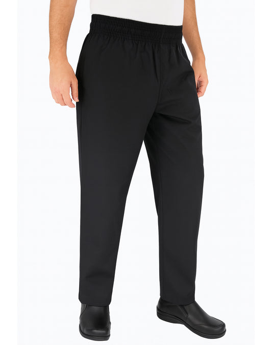 Culinary Master Men's Stretch Waist Drawstring Chef Pants