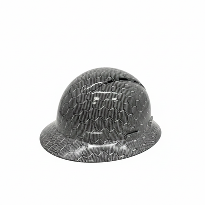 Dark Gray Diamond Hard Hat White BG