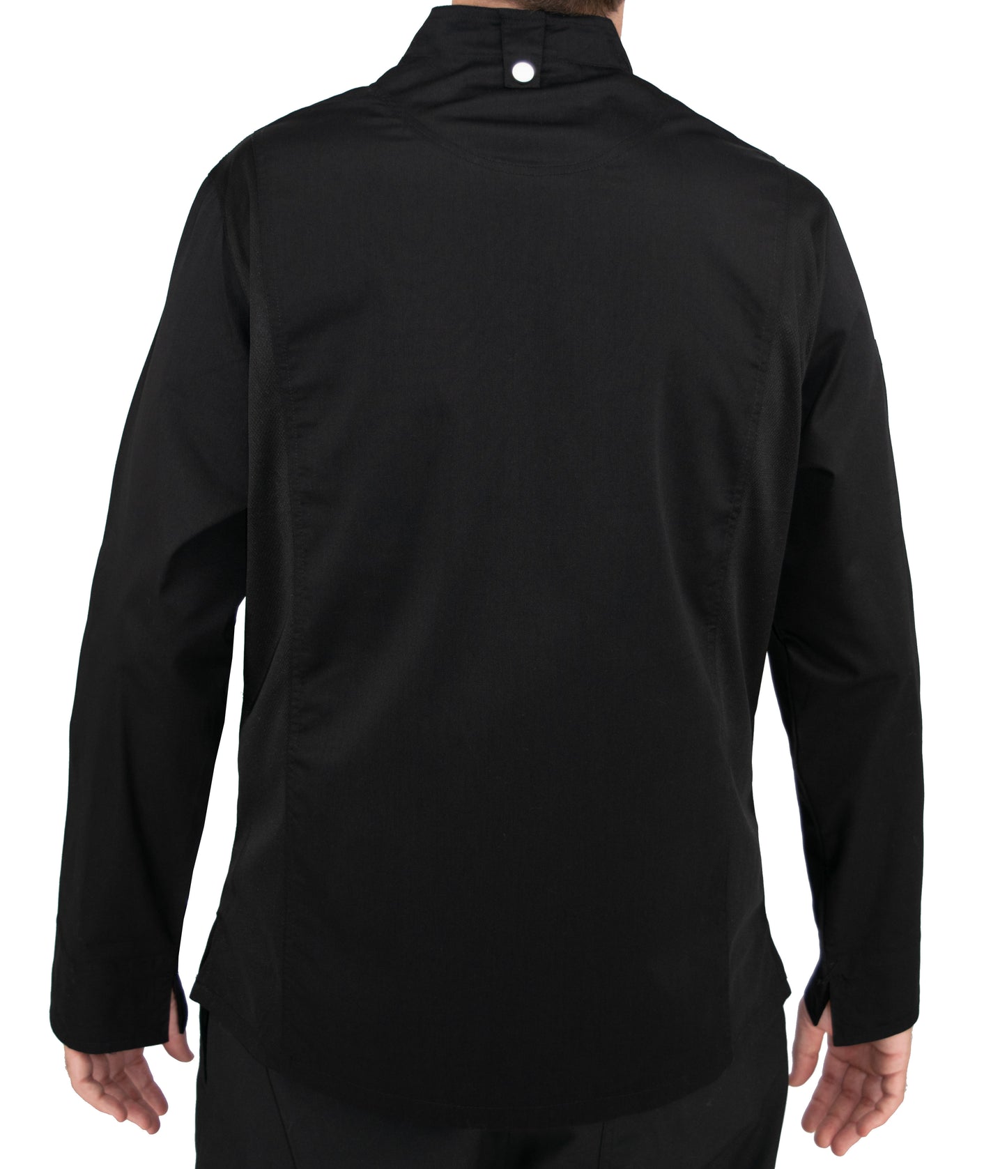 Culinary Master Men's Breathable Long Sleeve Premium Zip Up Chef Jacket Coat