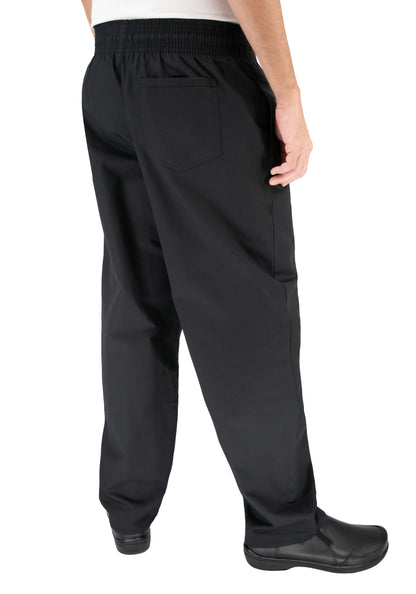 Culinary Master Men's Stretch Waist Drawstring Chef Pants