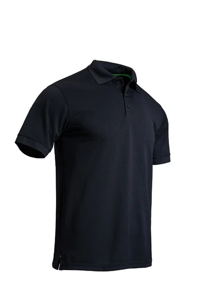 Men's Short Sleeve Polo Shirt Moisture Wicking Uniform 55% Cotton 45% Poly New