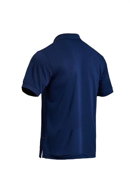 Men's Short Sleeve Polo Shirt Moisture Wicking Uniform 55% Cotton 45% Poly New