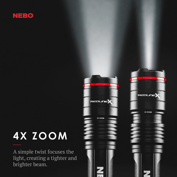 Nebo Redline X Rechargeable LED Flashlight with 1,800 Lumen Turbo Mode