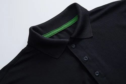 Men's Short Sleeve Polo Shirt Moisture Wicking Uniform 55% Cotton 45% Poly New