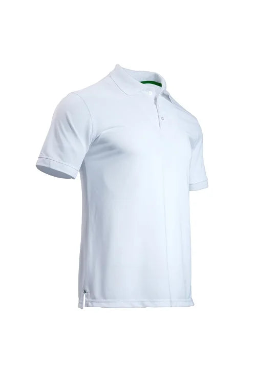 Men's Short Sleeve Polo Shirt Moisture Wicking Uniform 55% Cotton 45% Poly New
