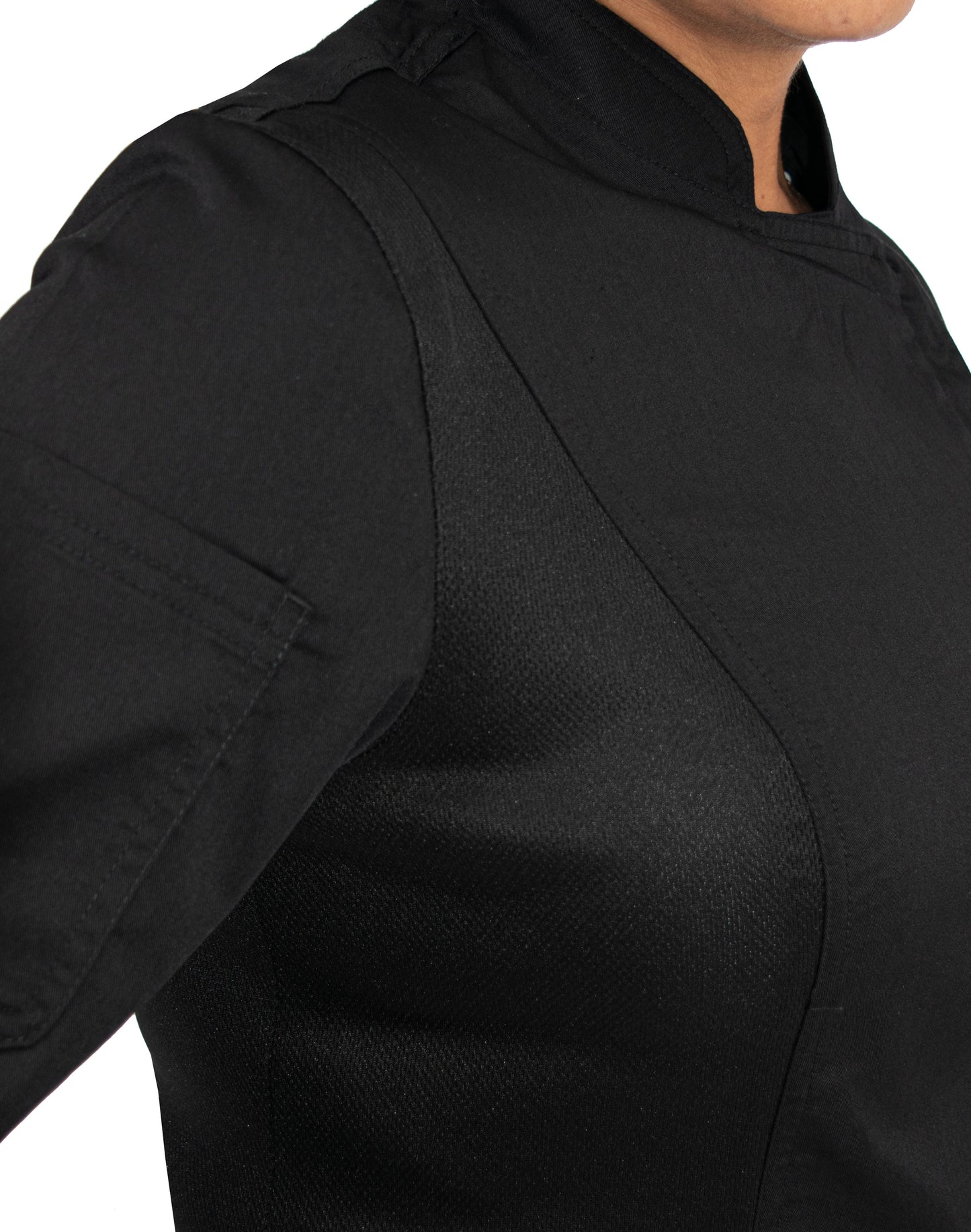 Culinary Master Women's Breathable Long Sleeve Premium Zip Up Chef Jacket Coat